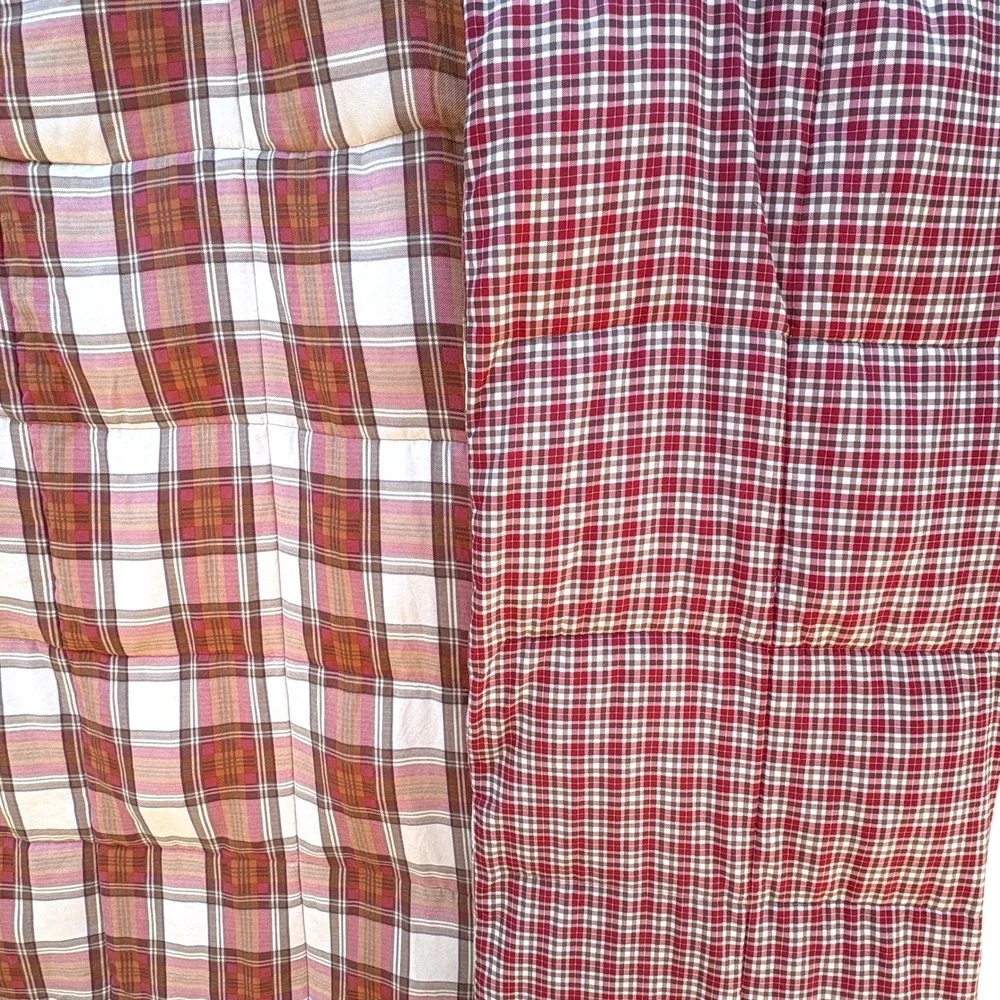 Eddie Bauer Home Reversible Edgewood‎ Plaid Micro Suede Comforter Full/Queen